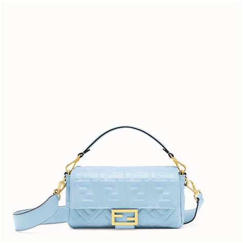 fendi baguette light blue|Fendi baguette size chart.